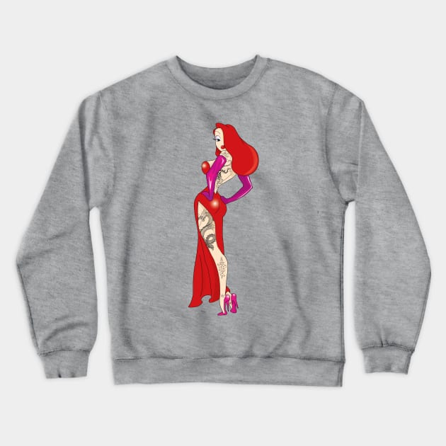 Jessica Tattoo Crewneck Sweatshirt by BOEC Gear